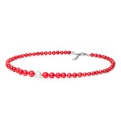 Colier cu coral rosu si perla naturala DiAmanti 202-53-G